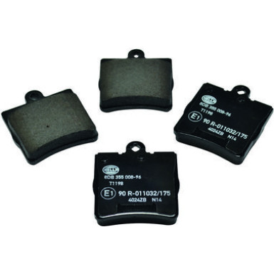 Hella | Bremsbelagsatz, Scheibenbremse | 8DB 355 008-961