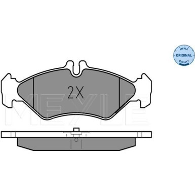 025 216 2117 Bremsbelagsatz, Scheibenbremse MEYLE-ORIGINAL: True to OE.