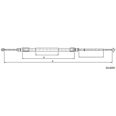 10.4269 Seilzug, Feststellbremse 10.4269 Seilzug, Feststellbremse