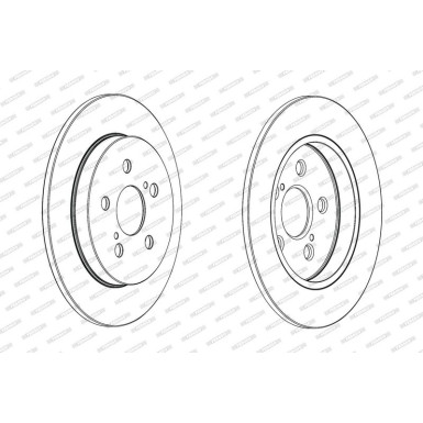 Ferodo | Bremsscheibe | DDF1875C