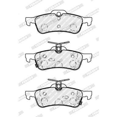 Ferodo | Bremsbelagsatz, Scheibenbremse | FDB5153