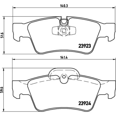 Brembo Bremsbelagsatz, Scheibenbremse PRIME LINE P 50 064