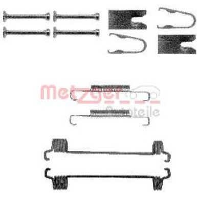 105-0875 Zubehörsatz, Feststellbremsbacken GREENPARTS