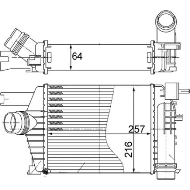 Mahle | Ladeluftkühler | CI 498 000S