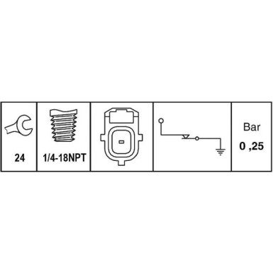 6ZL 009 600-081 Öldruckschalter
