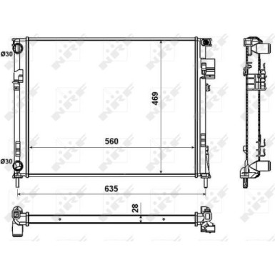 58332 Kühler, Motorkühlung EASY FIT 58332 Kühler, Motorkühlung EASY FIT