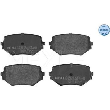 Meyle Bremsbelagsatz, Scheibenbremse MEYLE-ORIGINAL: True to OE 025 233 1414/W Meyle Bremsbelagsatz, Scheibenbremse MEYLE-ORIGINAL: True to OE 025 233 1414/W