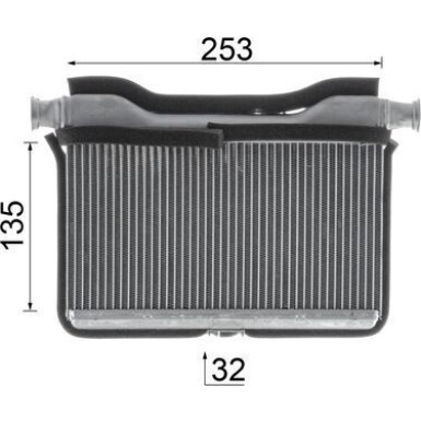 Mahle | Wärmetauscher, Innenraumheizung | AH 189 000P