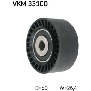 VKM 33100 Umlenk-/Führungsrolle, Keilrippenriemen