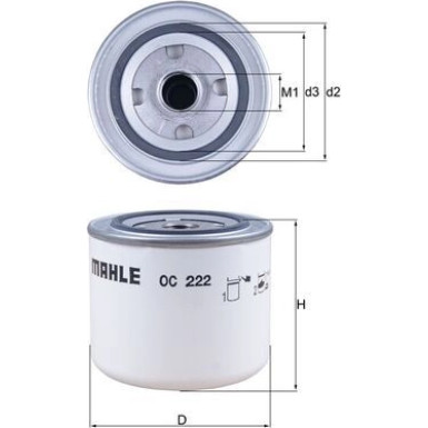 OC 222 Ölfilter