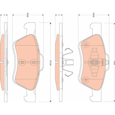 GDB1752 Bremsbelagsatz, Scheibenbremse GDB1752 Bremsbelagsatz, Scheibenbremse