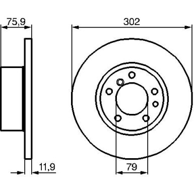 BOSCH | Bremsscheibe | 0 986 478 319