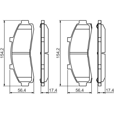 0 986 424 656 Bremsbelagsatz, Scheibenbremse 0 986 424 656 Bremsbelagsatz, Scheibenbremse