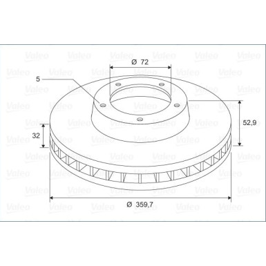 Valeo | Bremsscheibe | 197748