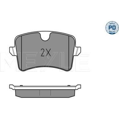 025 246 0617/PD Bremsbelagsatz, Scheibenbremse MEYLE-PD: Advanced performance and design.