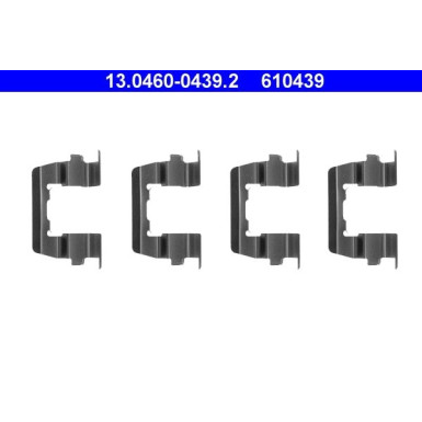 ATE | Zubehörsatz, Scheibenbremsbelag | 13.0460-0439.2