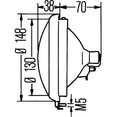 Hella | Scheinwerfereinsatz, Hauptscheinwerfer | 1S3 001 442-001