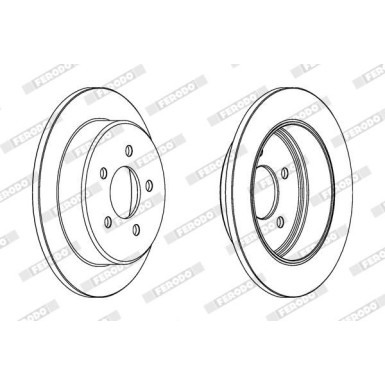 Ferodo | Bremsscheibe | DDF1378 Ferodo | Bremsscheibe | DDF1378