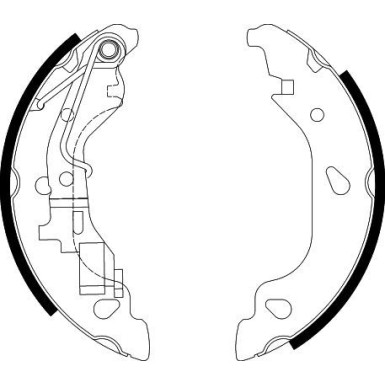 8DB 355 002-581 Bremsbackensatz