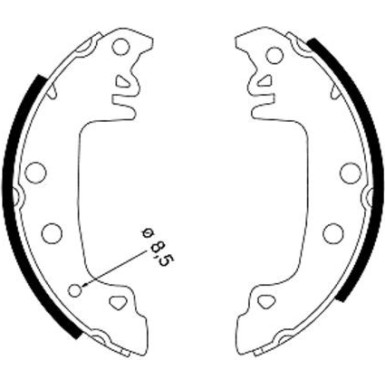 91029200 Bremsbackensatz