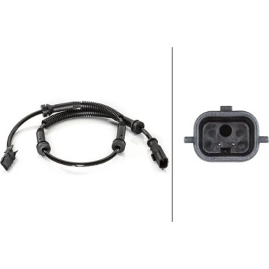 Hella | Sensor, Raddrehzahl | 6PU 012 806-301