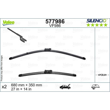 Valeo Wischblatt SILENCIO FLAT BLADE SET 577986