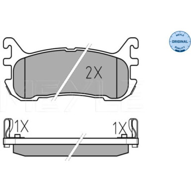 Meyle Bremsbelagsatz, Scheibenbremse MEYLE-ORIGINAL: True to OE 025 233 8713/W