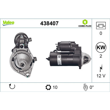 438407 Starter VALEO CORE-FLEX