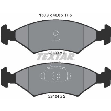 2310301 Bremsbelagsatz, Scheibenbremse