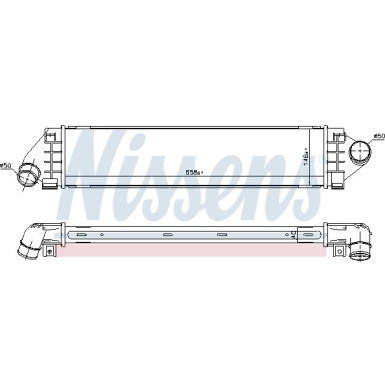 Nissens | Ladeluftkühler | 96560