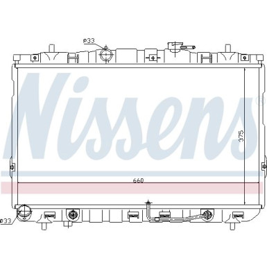 Nissens | Kühler, Motorkühlung | 67493