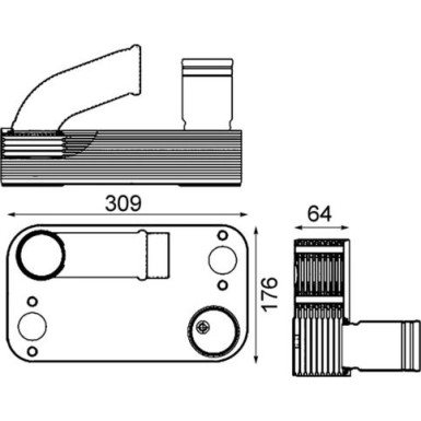 Mahle | Ölkühler, Motoröl | CLC 210 000P