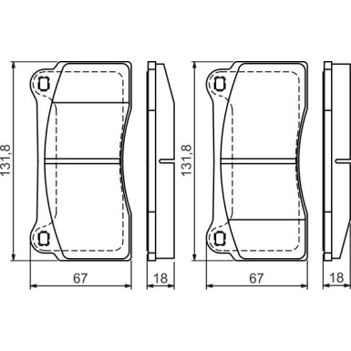 0 986 494 353 Bremsbelagsatz, Scheibenbremse