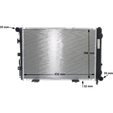 Mahle | Kühler, Motorkühlung | CR 236 000S