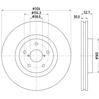 Hella | Bremsscheibe | 8DD 355 117-861