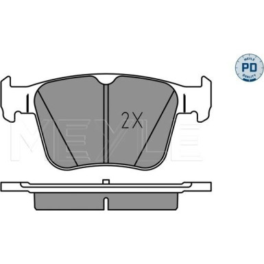 025 250 0916/PD Bremsbelagsatz, Scheibenbremse MEYLE-PD: Advanced performance and design.
