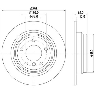 Hella | Bremsscheibe | 8DD 355 127-271