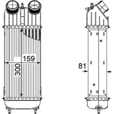 Mahle | Ladeluftkühler | CI 172 000P