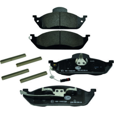 Hella | Bremsbelagsatz, Scheibenbremse | 8DB 355 008-661