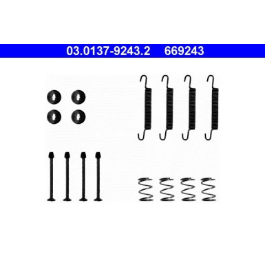 03.0137-9243.2 Zubehörsatz, Feststellbremsbacken