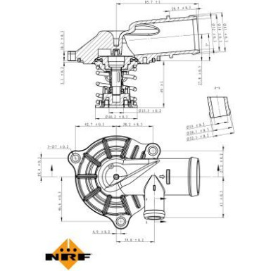 NRF Thermostat, Kühlmittel EASY FIT 725221 NRF Thermostat, Kühlmittel EASY FIT 725221