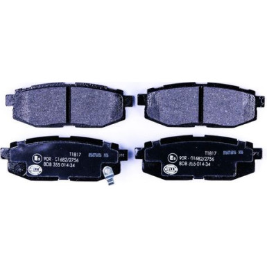 Hella | Bremsbelagsatz, Scheibenbremse | 8DB 355 014-341
