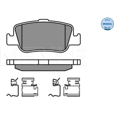 Meyle Bremsbelagsatz, Scheibenbremse MEYLE-ORIGINAL: True to OE 025 246 6415/W