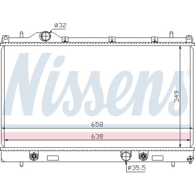 Nissens | Kühler, Motorkühlung | 69209