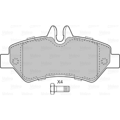 598876 Bremsbelagsatz, Scheibenbremse