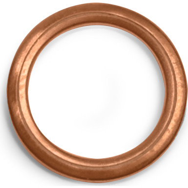 ELRING 813.052 Dichtring 16 x 2 mm, C-Form, Kupfer, DIN/ISO 7603