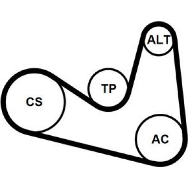 6PK1180K2 Keilrippenriemensatz