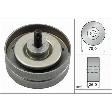 532 0789 10 Umlenk-/Führungsrolle, Keilrippenriemen