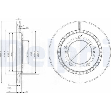 Delphi | Bremsscheibe | BG3820