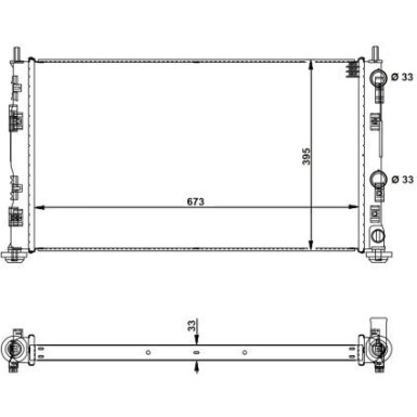NRF | Kühler, Motorkühlung | 53733